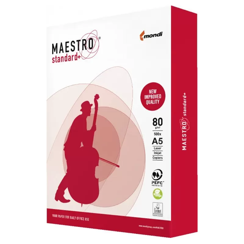 Папір для друку MAESTRO A5, 80 г/м2, 500 арк., білий